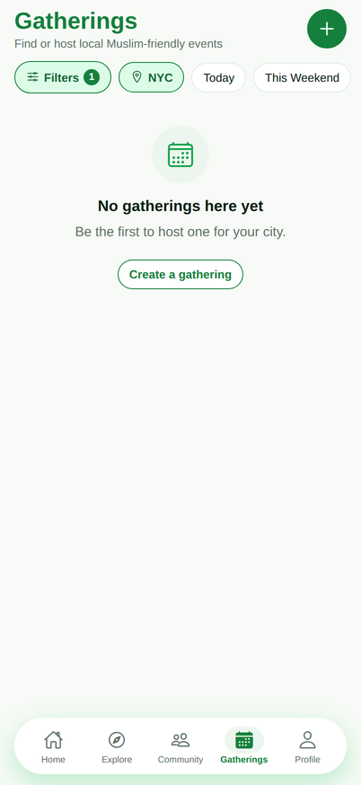 Suhbah gatherings screen